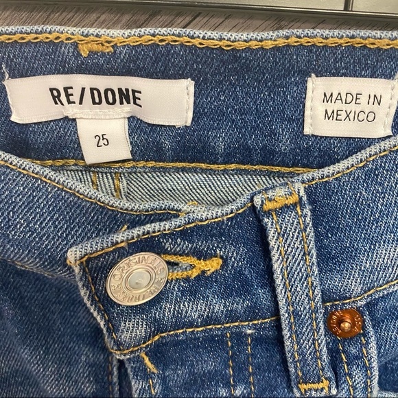 RE/DONE | 90’s Ultra High Rise Ankle Crop Jeans Size 25 NEW - Picture 12 of 17